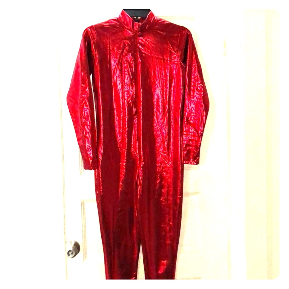 Red bodysuit costume
